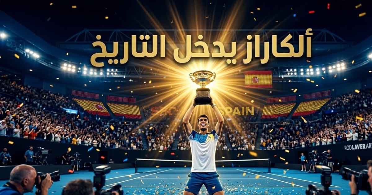 ألكاراز يقهر ديوكوفيتش في نهائي أستراليا ويدخل التاريخ