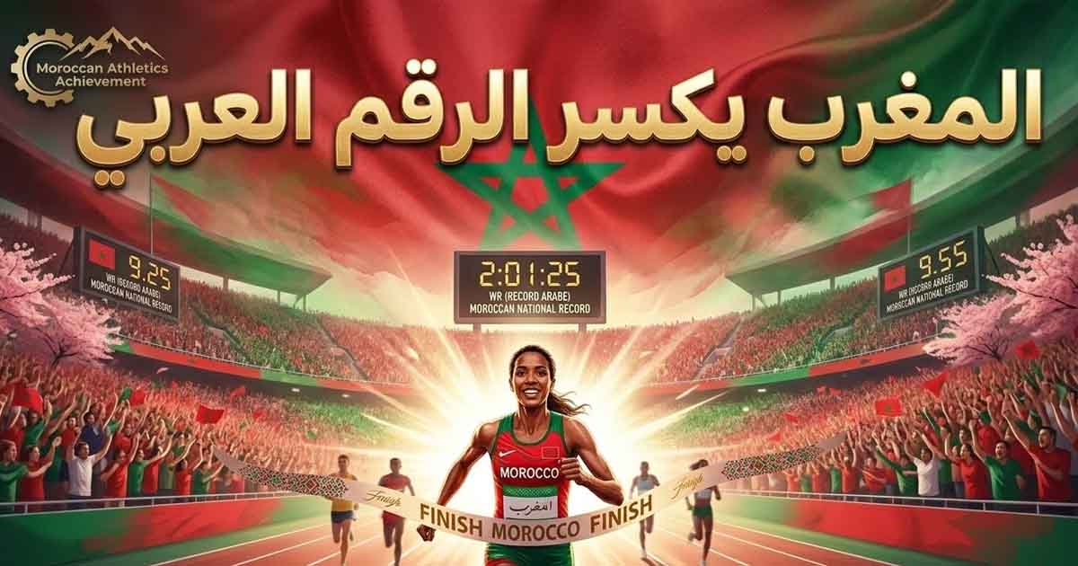 عداء مغربي يحطم الرقم العربي في سباق 1500 متر بفارق تاريخي