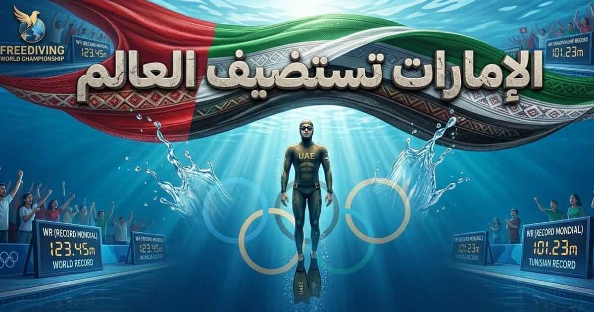 الإمارات تستضيف بطولة العالم للغوص الحر 2026 وتُسجّل رقماً قياسياً